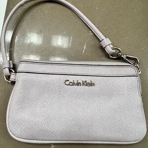 Calvin Klein Light Gray Wristlet